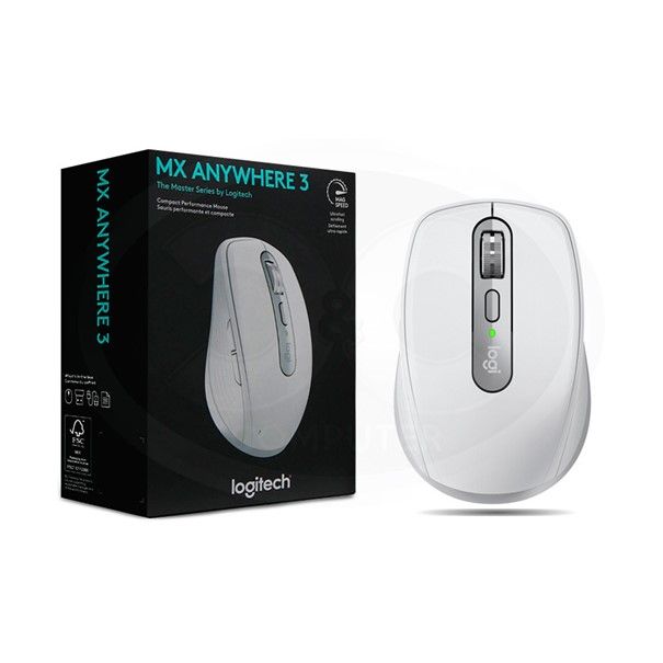 MOUSE LOGITECH MX ANYWHERE 3 BLUETOOTH PALE GREY