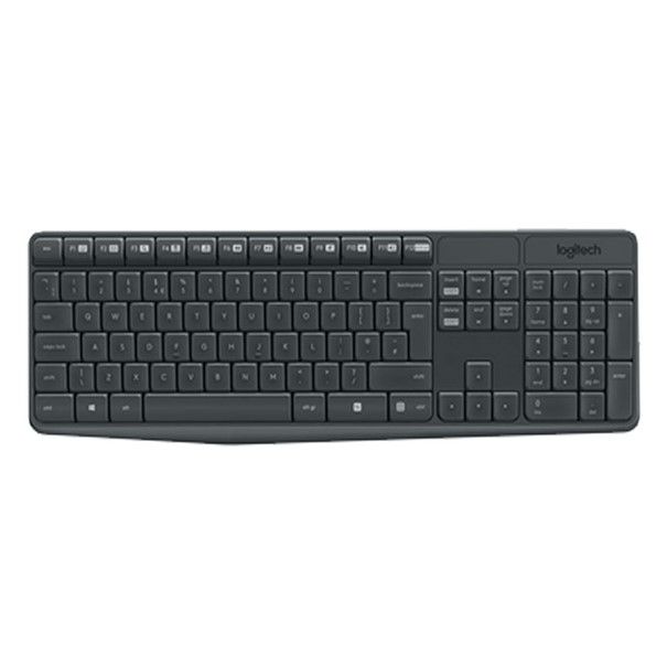 TECLADO LOGITECH + MOUSE MK235 WIRELESS USB SP BLACK