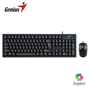 TECLADO GENIUS + MOUSE KM-100SE AI COPILOT USB BLACK (31330009401)