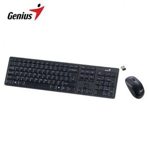 TECLADO GENIUS + MOUSE SLIMSTAR 8230 WIRELESS/BLUETOOTH MULTIMEDIA SP BLACK (31340015407)