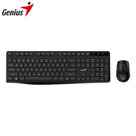 TECLADO GENIUS + MOUSE WIRELESS KM-8206S USB MULTIMEDIA SP BLACK (31340017401)