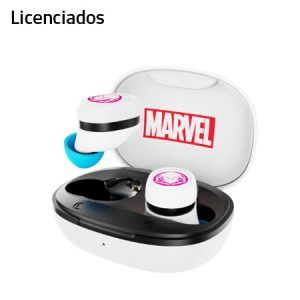 AUDIFONO C/MICROF. LICENCIADO XTECH TRUE WIRELESS GHOST SPIDER BLUETOOTH 5.1 12H 10M WHITE (XTH-M701SG)