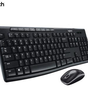 TECLADO LOGITECH + MOUSE MK270 WIRELESS USB BLACK (PN 920-004432)