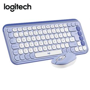 TECLADO LOGITECH + MOUSE POP ICON BLUETOOTH/WIRELESS SP / COPILOT/ LILAC (920-013054)