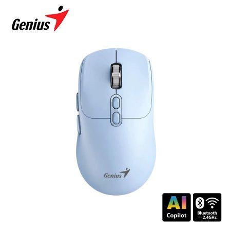 MOUSE GENIUS NX-8080S BT AI COPILOT DUAL WIRELESS/BT SILENT 7-BOT BLUE (31030042402)