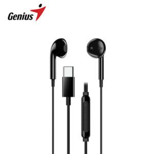 AUDIFONO C/MICROF. GENIUS HS-M365 IN-EAR USB-C BLACK (31710030400)