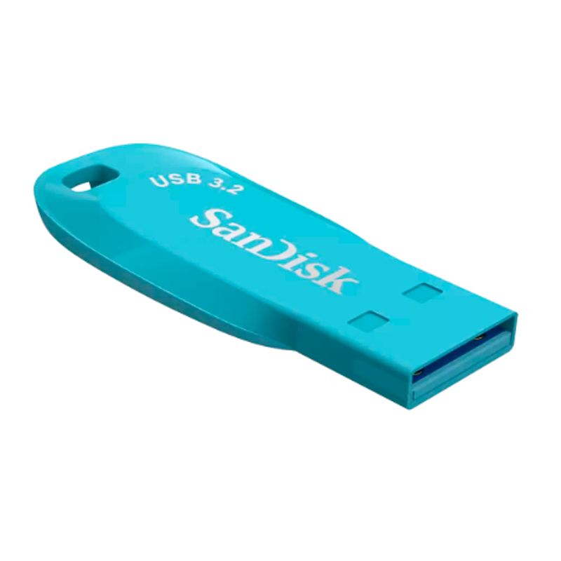 MEMORIA FLASH USB SANDISK ULTRA SHIFT, 32GB, USB 3.2 GEN 1, COLOR CYAN