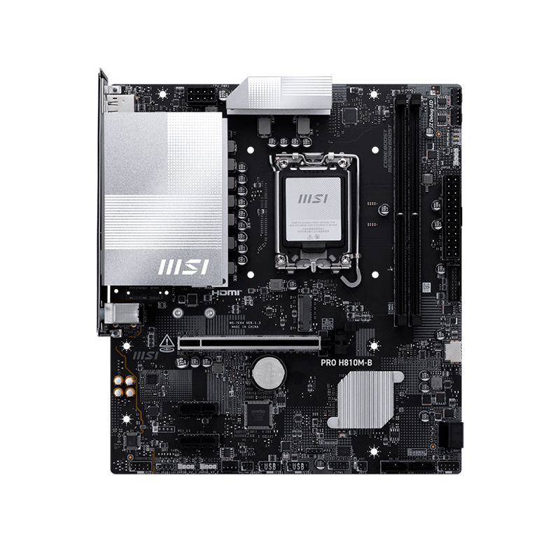 PLACA MSI PRO H810M-B, CHIPSET INTEL H810, LGA 1851, HDMI, DP, MATX
