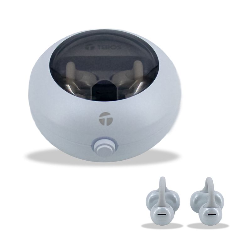 AUDIFONOS INALAMBRICOS TEROS TE-80712W, BLUETOOTH, CARGA TIPO C, BLANCO TITANIUM