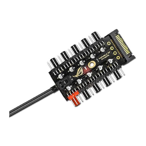 Fan Hub Splitter 10 Vias LED Cable PWM SATA 12V-1