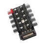 Fan Hub Splitter 10 Vias LED Cable PWM SATA 12V-2