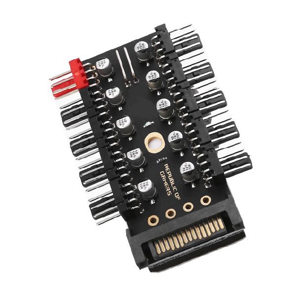 Fan Hub Splitter 10 Vias LED Cable PWM SATA 12V-2