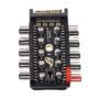 Fan Hub Splitter 10 Vias LED Cable PWM SATA 12V-3