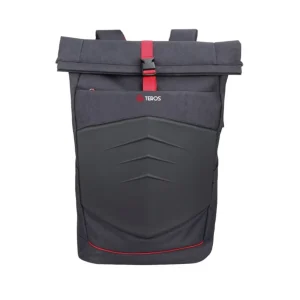 MOCHILA GAMER TEROS TE-IDS18588, POLIESTER, 15.6" NEGRO