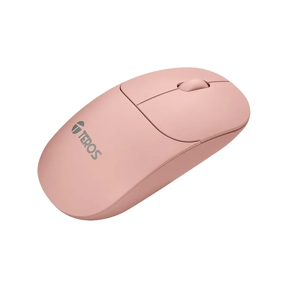 MOUSE OPTICO INALAMBRICO TEROS TE-1218S, 1000 DPI, ROSADO MOUSE OPTICO INALAMBRICO TEROS TE-1218S, 1000 DPI, ROSADO