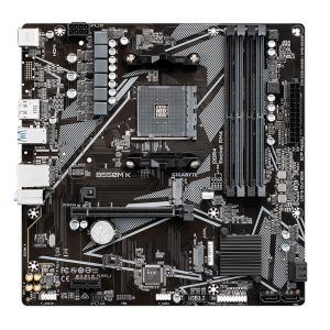 MOTHERBOARD GIGABYTE B550M K (REV. 1.0) CHIPSET AMD B550, AM4, MICRO ATX