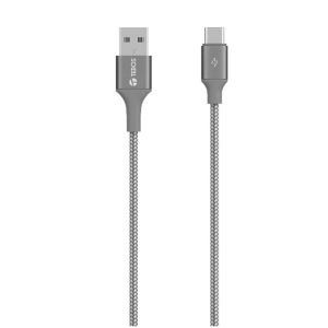 CABLE USB TEROS TE-70211W, TIPO A A TIPO C, 3A, 60W, GRIS