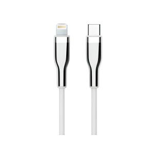 CABLE USB TEROS TE-70212W, TIPO C A LIGHTNING, 3A, 20W, BLANCO