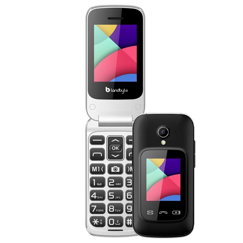 TELEFONO CELULAR FLIP 4G LANDBYTE LT1448, 1.77, DUAL SIM, RADIO FM, DESBLOQUEADO