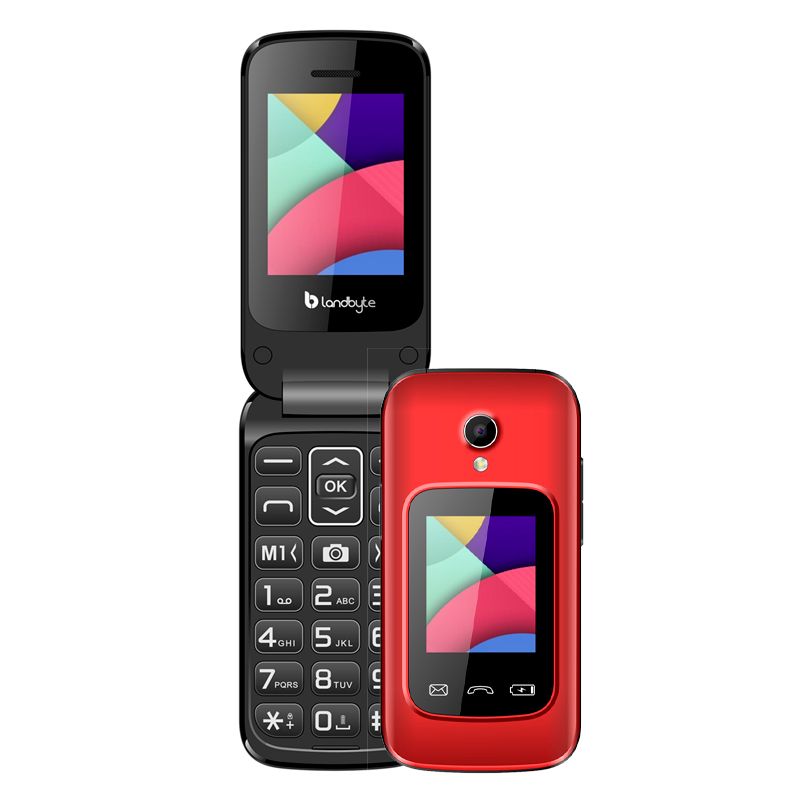 TELEFONO CELULAR FLIP 4G LANDBYTE LT1448, 1.77, DUAL SIM, RADIO FM, DESBLOQUEADO