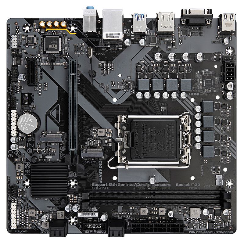 MOTHERBOARD GIGABYTE B760M E (REV. 1.0) CHIPSET INTEL B760, LGA1700, MATX MOTHERBOARD GIGABYTE B760M E (REV. 1.0) CHIPSET INTEL B760, LGA1700, MATX