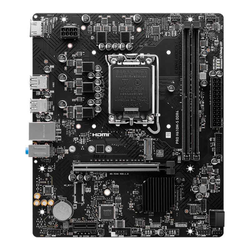 MOTHERBOARD MSI PRO H610M-S DDR4, CHIPSET INTEL H610, LGA1700, MATX MOTHERBOARD MSI PRO H610M-S DDR4, CHIPSET INTEL H610, LGA1700, MATX