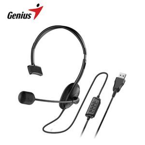 AUDIFONO C/MICROF. GENIUS HS-100U MONO USB BLACK (31710027400)