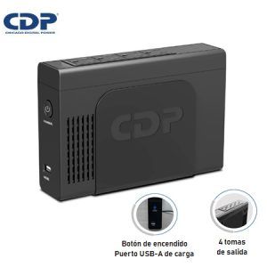 UPS CDP INTERACTIVO PORTATIL LI-504I 500VA/250W/4SALIDAS/BATERIA LITIO (LI-504I)