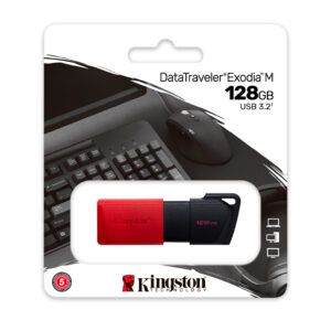 MEMORIA FLASH USB KINGSTON DATATRAVELER EXODIA M,128GB, USB 3.2