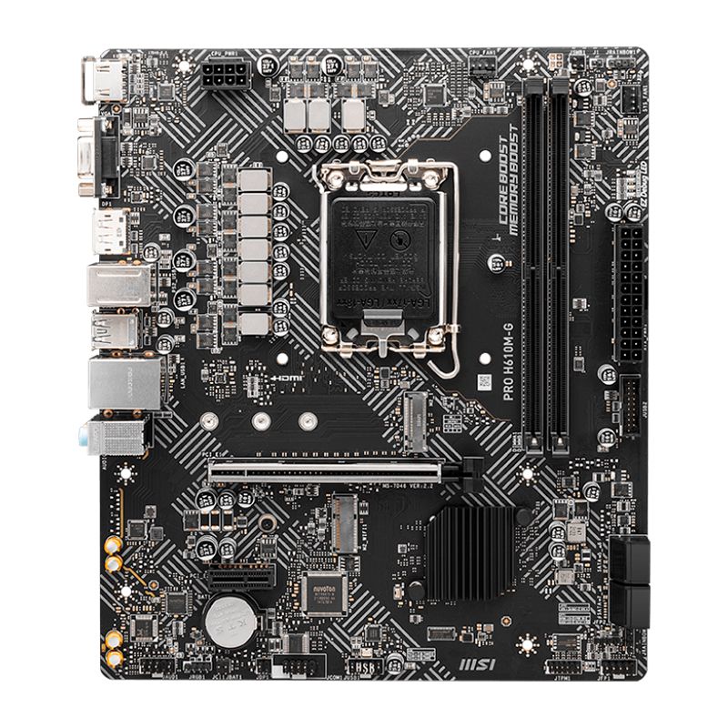 MOTHERBOARD MSI PRO H610M-G,CHIPSET INTEL H610, LGA1700, MATX MOTHERBOARD MSI PRO H610M-G,CHIPSET INTEL H610, LGA1700, MATX