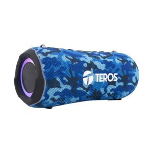 PARLANTE TEROS ULTRA TE-6046BM, BT 5.3, RGB, TWS,COLOR AZUL MILITAR CAMUFLADO