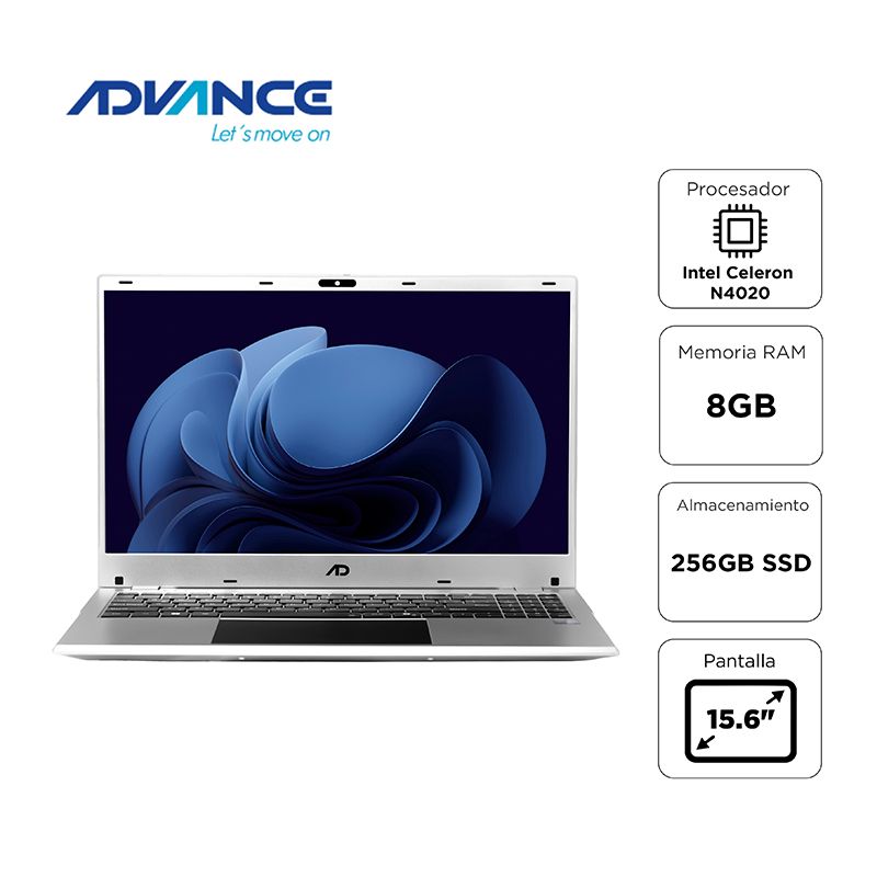 NOTEBOOK ADVANCE NV9855 15.6 CELERON N4020 1.10 GHZ 8GB RAM 256GB NOTEBOOK ADVANCE NV9855 15.6 CELERON N4020 1.10 GHZ 8GB RAM 256GB