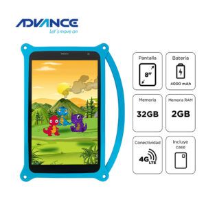 TABLET ADVANCE INTRO TR8050, 8 IPS 1280X800, ANDROID 14 GO, 4G, DUAL SIM, 32GB, RAM