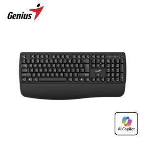 TECLADO GENIUS ERGO KB-7123 AI COPILOT MULTIMEDIA USB SP BLACK (31320007401)