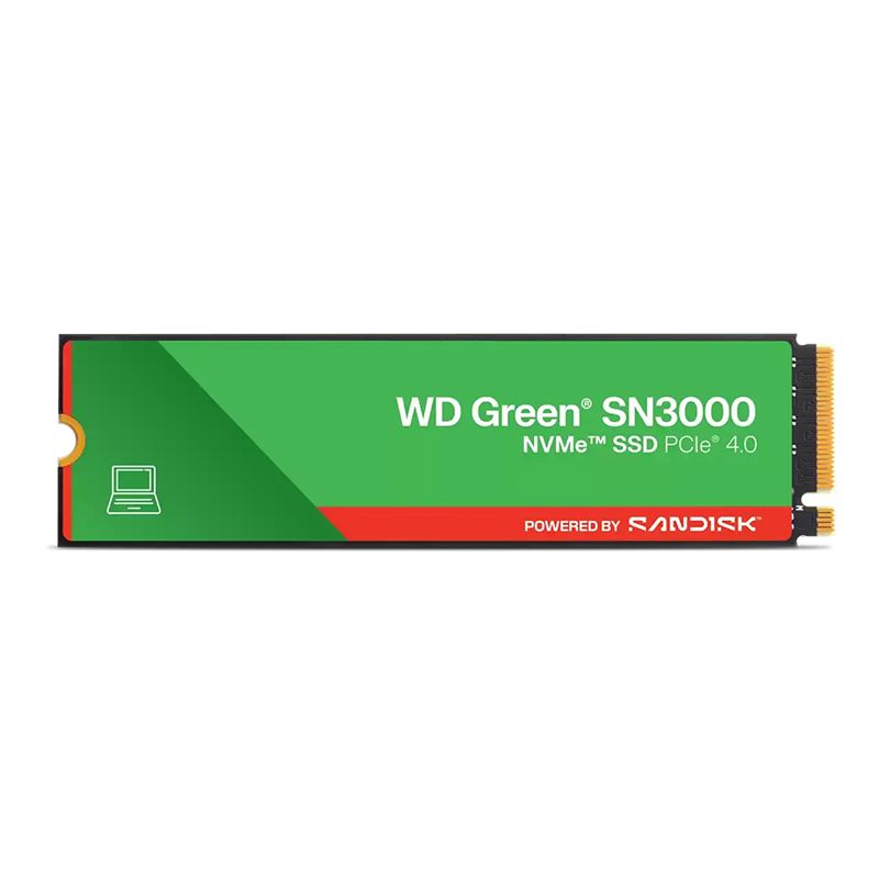 UNIDAD EN ESTADO SOLIDO NVME WD GREEN SN3000 NVME 1TB