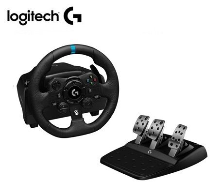 TIMON C/PEDAL LOGITECH G923 RACING WHEEL PARA PC/XB USB (941-000157) TRUEFORCE BLACK
