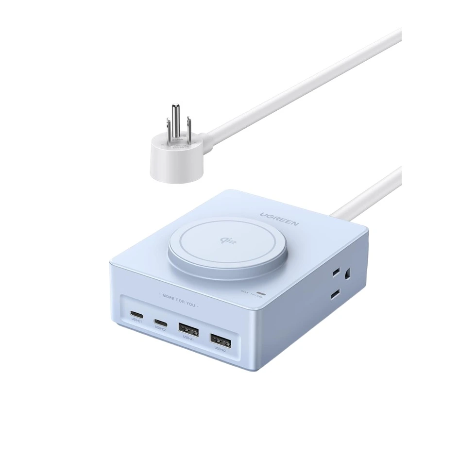 REGLETA DE ALIMENTACION UGREEN CON CARGA INALAMBRICA QI2 15W